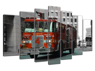 Obraz na stenu Bostonské hasičské auto - Brett Levin