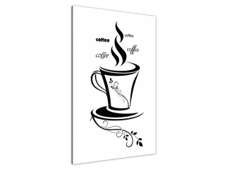 Obraz s nápisom Šálka kávy
