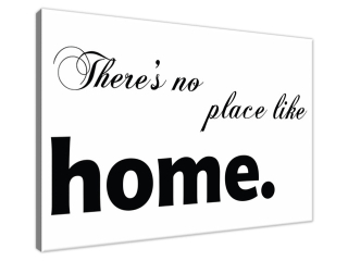 Obraz na s nápisom There is no place like home