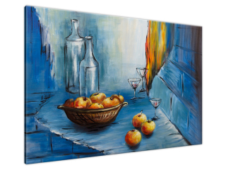 Obraz maľovaný na plátne Zátišie s jablkami