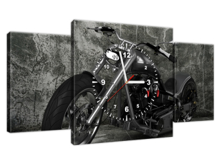 Dizajnové nástenné hodiny Motocykel