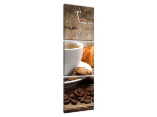 Obraz s hodinami Prestávka na kávu