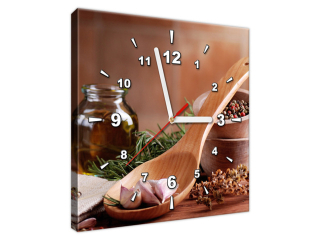 Obraz s hodinami Voňavý olivový olej