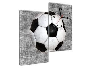 Športový obraz s hodinami Futbalová lopta