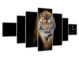 Dizajnové nástenné hodiny Tiger