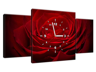 Obraz s hodinami Ruža pre lásku