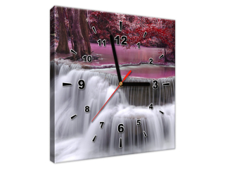 Obraz s hodinami Vodopád Dong Pee Sua
