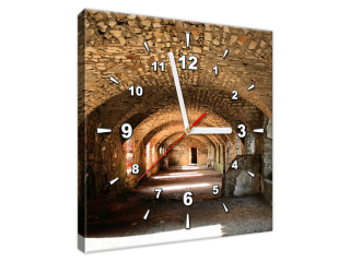 Obraz s hodinami na stenu Stará pivnica