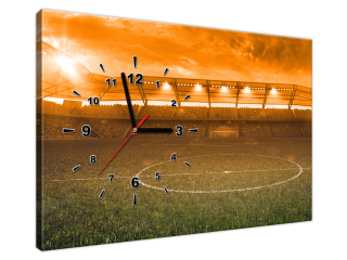 Obraz na stenu s hodinami Štadión v lúčoch slnka