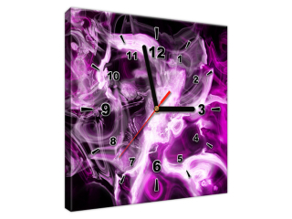 Štýlový obraz s hodinami Variácie s fialovou