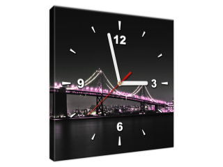 Obraz s hodinami Most v San Franciscu - Tanel Teemusk
