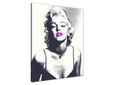 Obraz Marilyn Monroe s fialovými perami
