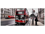 Obraz Moderný červený Londýnsky poschodový autobus