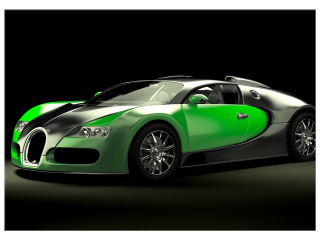 Moderný obraz Zelené Bugatti Veyron