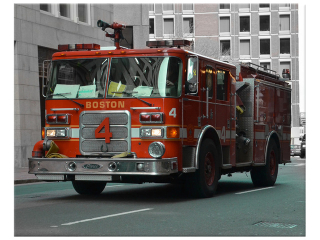 Obraz na stenu Bostonské hasičské auto - Brett Levin