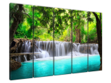 Štýlový obraz na stenu Azúrový vodopád