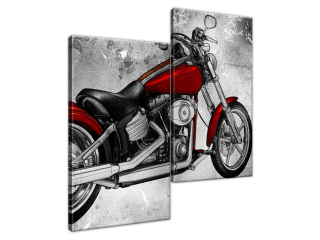 Obraz na stenu Červený motocykel