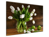 Moderný obraz Snehobiele tulipány