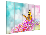 Obraz na stenu Motýľ na kvetoch