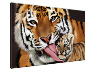 Obraz na stenu Tiger a tigríča