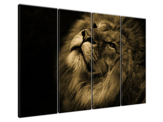 Zlatý lev Štýlový obraz na stenu