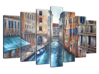 Obraz na stenu Mestské domy v Benátkach