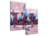 Štýlový obraz Sladkosť modro-ružovej magnólie