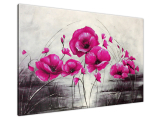 Ružové maky Ručne maľovaný obraz
