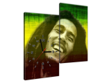 Luxusný obraz s hodinami Bob Marley