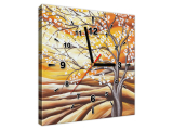 Luxusný obraz s hodinami Kvitnúci strom