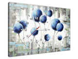 Obraz s hodinami Abstraktné púpavy
