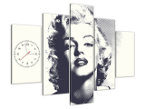 Obraz Marilyn Monroe s hodinami na plátne