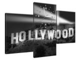Zaujímavé hodiny na plátne Night in Hollywood