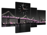 Obraz s hodinami Most v San Franciscu - Tanel Teemusk