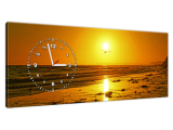 Obraz s hodinami Čajka v slnku - Damian Gadal